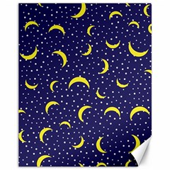 Moon Pattern Canvas 11  X 14  