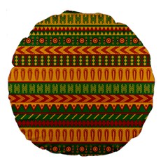 Mexican Pattern Large 18  Premium Round Cushions