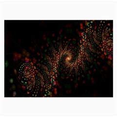 Multicolor Fractals Digital Art Design Large Glasses Cloth by Sapixe