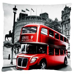 London Bus Large Cushion Case (two Sides) by Sapixe