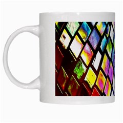 Multicolor Wall Mosaic White Mugs