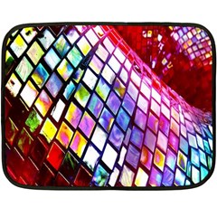 Multicolor Wall Mosaic Double Sided Fleece Blanket (mini)  by Sapixe