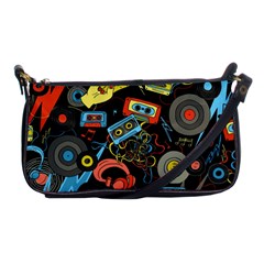 Music Pattern Shoulder Clutch Bags