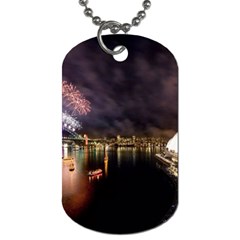 New Year’s Evein Sydney Australia Opera House Celebration Fireworks Dog Tag (one Side) by Sapixe