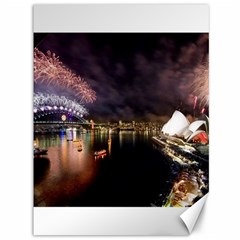 New Year’s Evein Sydney Australia Opera House Celebration Fireworks Canvas 36  X 48  