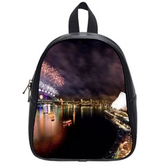 New Year’s Evein Sydney Australia Opera House Celebration Fireworks School Bag (small)