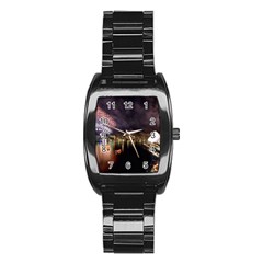 New Year’s Evein Sydney Australia Opera House Celebration Fireworks Stainless Steel Barrel Watch by Sapixe