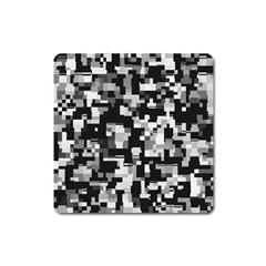 Noise Texture Graphics Generated Square Magnet by Sapixe