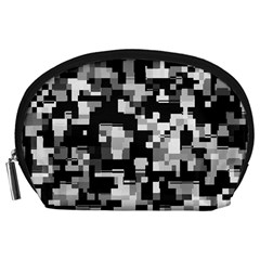 Noise Texture Graphics Generated Accessory Pouches (large) 