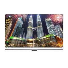 New Years Eve Petronas Towers Kuala Lumpur Malaysia Business Card Holders