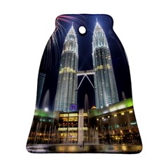 New Years Eve Petronas Towers Kuala Lumpur Malaysia Bell Ornament (two Sides)