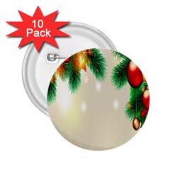 Ornament Christmast Pattern 2 25  Buttons (10 Pack) 