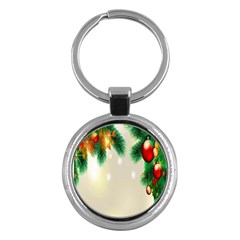 Ornament Christmast Pattern Key Chains (round)  by Sapixe