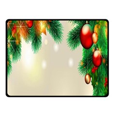 Ornament Christmast Pattern Double Sided Fleece Blanket (small)  by Sapixe