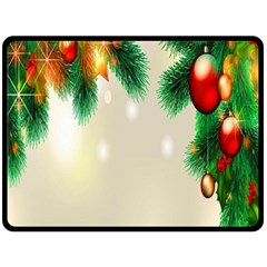 Ornament Christmast Pattern Double Sided Fleece Blanket (large)  by Sapixe