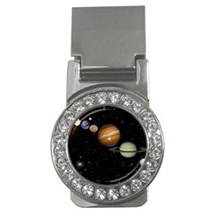 Outer Space Planets Solar System Money Clips (cz) 