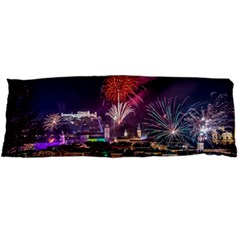 New Year New Year’s Eve In Salzburg Austria Holiday Celebration Fireworks Body Pillow Case Dakimakura (two Sides) by Sapixe