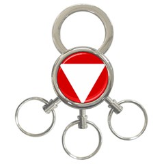 Roundel Of Austrian Air Force  3-ring Key Chains by abbeyz71