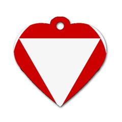 Roundel Of Austrian Air Force  Dog Tag Heart (one Side)
