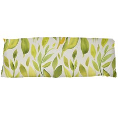 Green Leaves Nature Patter Body Pillow Case Dakimakura (two Sides) by paulaoliveiradesign