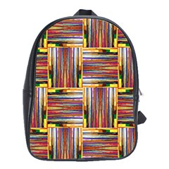 Artwork By Patrick-squares-3 School Bag (xl) by ArtworkByPatrick