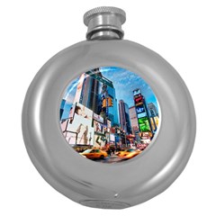 New York City Round Hip Flask (5 Oz) by Sapixe