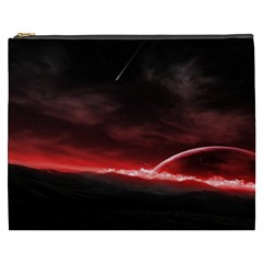 Outer Space Red Stars Star Cosmetic Bag (xxxl) 