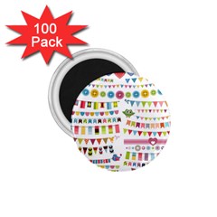 Owl Pattern 1 75  Magnets (100 Pack)  by Sapixe