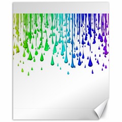 Paint Drops Artistic Canvas 16  X 20  