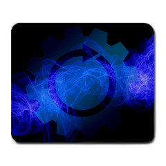 Particles Gear Circuit District Large Mousepads by Sapixe