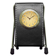 Pattern Abstract Background Pen Holder Desk Clocks