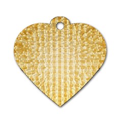 Pattern Abstract Background Dog Tag Heart (one Side) by Sapixe