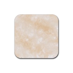 Pattern Background Beige Cream Rubber Coaster (square)  by Sapixe