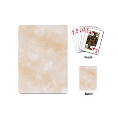 Pattern Background Beige Cream Playing Cards (mini)  by Sapixe