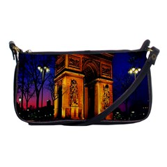 Paris Cityscapes Lights Multicolor France Shoulder Clutch Bags by Sapixe