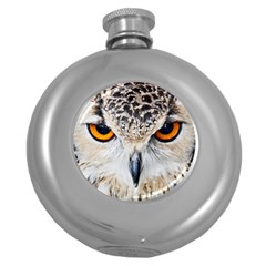 Owl Face Round Hip Flask (5 Oz) by Sapixe