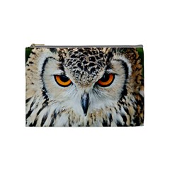 Owl Face Cosmetic Bag (medium)  by Sapixe