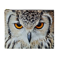 Owl Face Cosmetic Bag (xl) by Sapixe