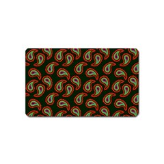 Pattern Abstract Paisley Swirls Magnet (name Card) by Sapixe