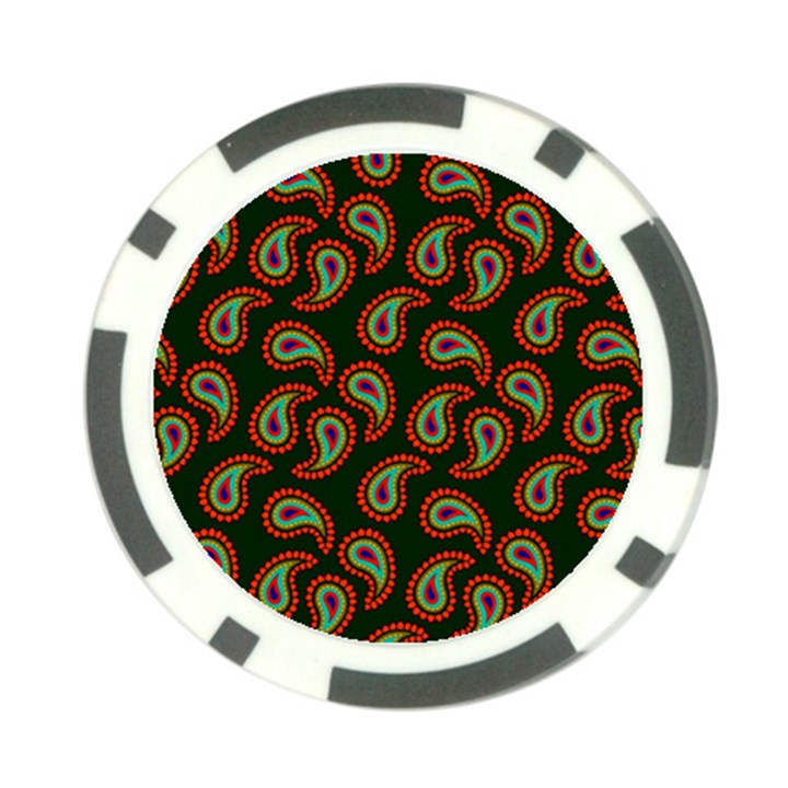 Pattern Abstract Paisley Swirls Poker Chip Card Guard (10 pack)