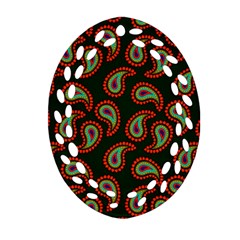 Pattern Abstract Paisley Swirls Ornament (oval Filigree)