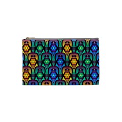 Pattern Background Bright Blue Cosmetic Bag (small) 