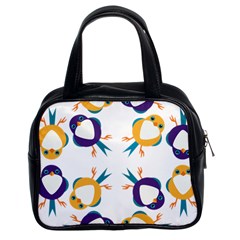 Pattern Circular Birds Classic Handbags (2 Sides)