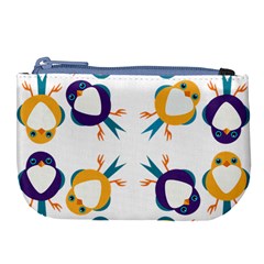 Pattern Circular Birds Large Coin Purse by Sapixe