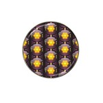 Pattern Background Yellow Bright Hat Clip Ball Marker Front