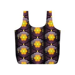 Pattern Background Yellow Bright Full Print Recycle Bags (s) 