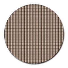 Pattern Background Stripes Karos Round Mousepads by Sapixe