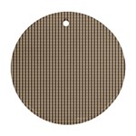 Pattern Background Stripes Karos Ornament (Round) Front