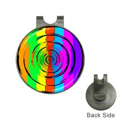 Pattern Colorful Glass Distortion Hat Clips With Golf Markers