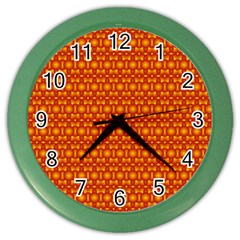 Pattern Creative Background Color Wall Clocks